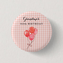 Bóton Redondo 2.54cm Aniversário 90 da vovó