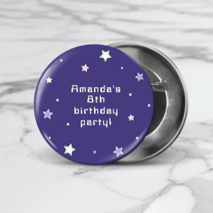 Bóton Redondo 2.54cm Aniversário de criança de Jogo de Arcade Retroativ