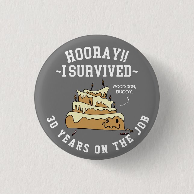 Bóton Redondo 2.54cm Aniversário de Trabalho de Apreciação do Funcionár (Frente)