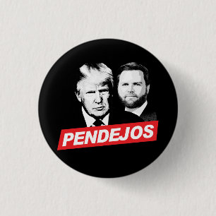 Bóton Redondo 2.54cm Anti Trump Vance - Pendejos
