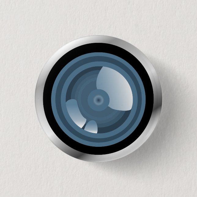 Bóton Redondo 2.54cm Apanhei-te! Botão Lente da Câmera (Frente)