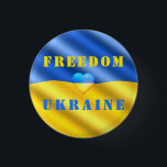 Bóton Redondo 2.54cm Apoiar a Liberdade do Botão da Ucrânia - Bandeira<br><div class="desc">Apoiem Botões Ucrânia - Paz - Bandeira Ucraniana - Liberdade - Solidariedade - Forte Juntos - Vitória da Liberdade! Vamos faz do mundo um lugar melhor - todos juntos! Um mundo melhor começa - depende - precisa de você também! Você pode transferir para mais de 1000 produtos Zazzle. Redimensionar e...</div>