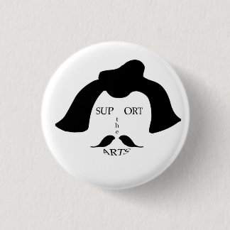 Bóton Redondo 2.54cm Apoio surreal o botão das artes