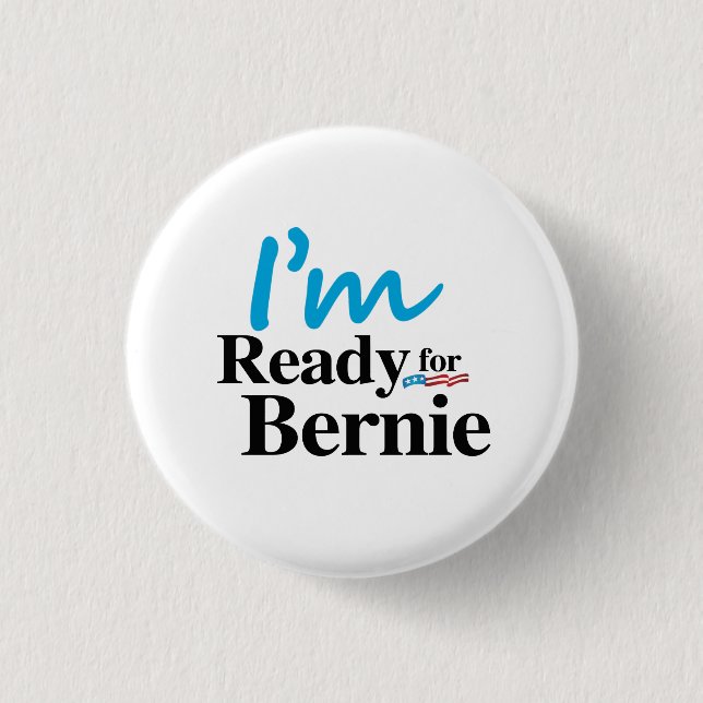 Bóton Redondo 2.54cm Apronte para Bernie 2016 (Frente)
