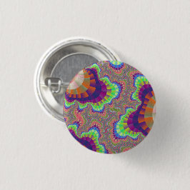 Bóton Redondo 2.54cm Arco Arco Arco-Íris Laranja