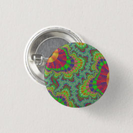 Bóton Redondo 2.54cm Arco-Íris Verde