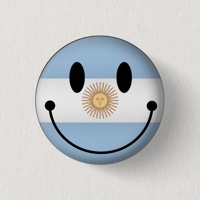 Bóton Redondo 2.54cm Argentina (Frente)
