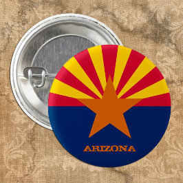 Bóton Redondo 2.54cm Arizona Flag & Arizona State USA fashion/esportist
