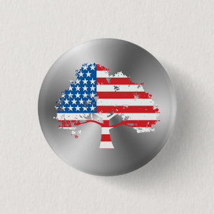 Bóton Redondo 2.54cm Árvore de Sinalizador Americano