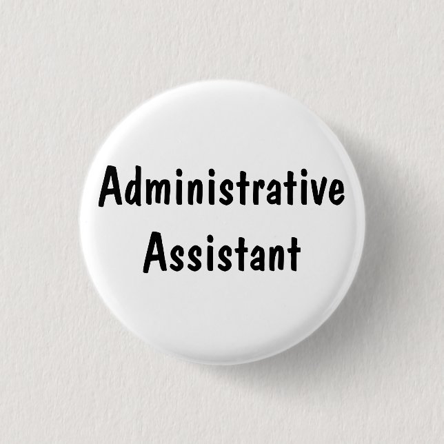 Bóton Redondo 2.54cm Assistente Administrativo (Frente)