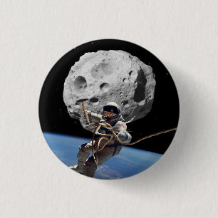 Bóton Redondo 2.54cm Asteroide Miner