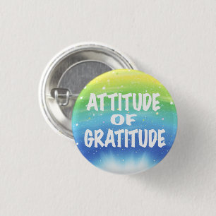 Bóton Redondo 2.54cm Atitude da gratitude