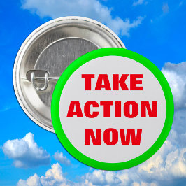 Bóton Redondo 2.54cm Atualize-se - Rebelião Verde/Extinção/Terra