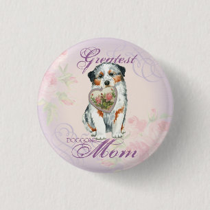 Bóton Redondo 2.54cm Aussie Heart Mãe