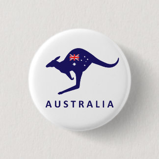 BÓTON REDONDO 2.54CM AUSTRÁLIA KANGAROO FLAG