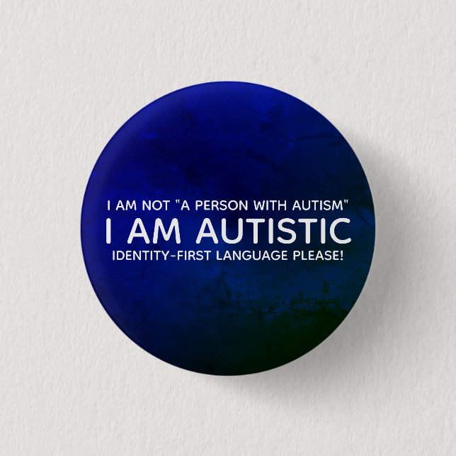Bóton Redondo 2.54cm Autista Identidade-Próxima (Frente)
