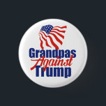 Bóton Redondo 2.54cm Avós Contra Trump 2024 Eleição Política<br><div class="desc">Avós contra Donald Trump unem-se com este botão do avô Anti-Trump que mostra a bandeira americana em vermelho,  branco e azul para as eleições de 2024.</div>