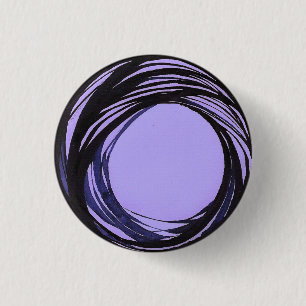 Bóton Redondo 2.54cm Azul/violeta do botão do grânulo de oração