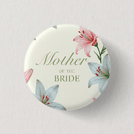 Bóton Redondo 2.54cm Azure Bloom