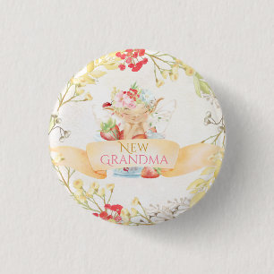 Bóton Redondo 2.54cm Baby Fairy Delicate Girly New Grandma Button