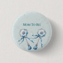 Bóton Redondo 2.54cm Baby Rattle Mãe para Ser