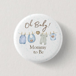 Bóton Redondo 2.54cm Baby Shower Oh Baby! Button