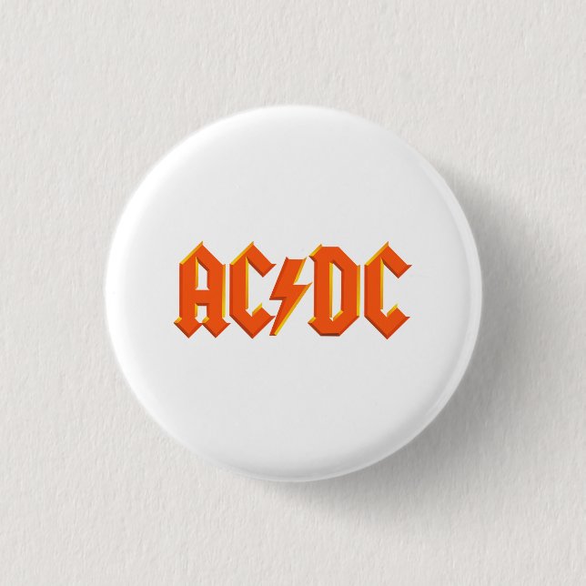 Bóton Redondo 2.54cm BANDA de música ACDC (Frente)