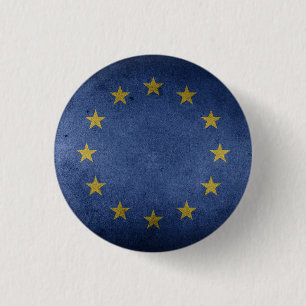 Bóton Redondo 2.54cm Bandeira afligida anti Brexit da UE do efeito - UE