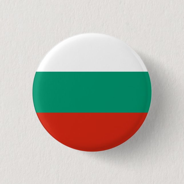 Bóton Redondo 2.54cm Bandeira Bulgária (Frente)