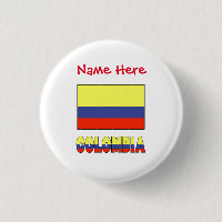 Bandeira Colombiana Colombiana Vermelha Personaliz