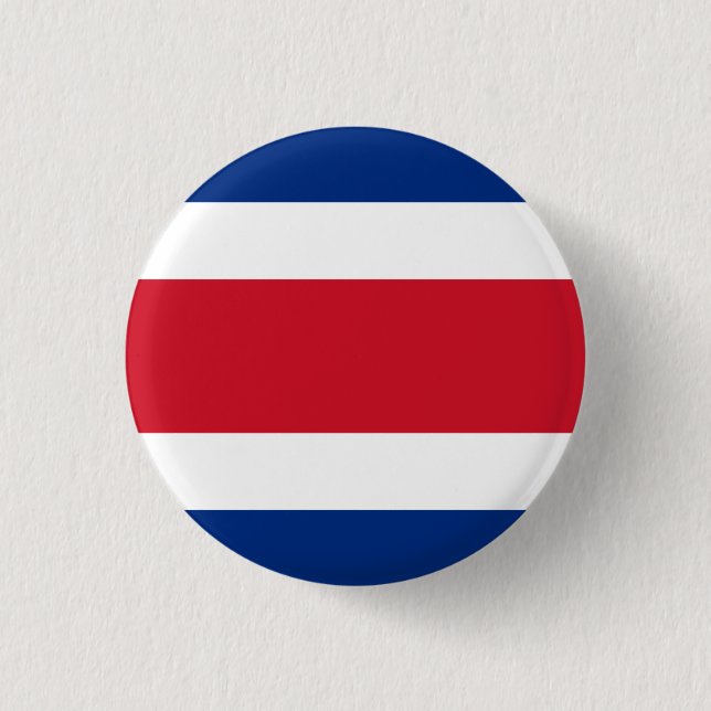Bóton Redondo 2.54cm Bandeira Costa Rica (Frente)