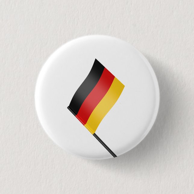 Bóton Redondo 2.54cm Bandeira da Alemanha (Frente)