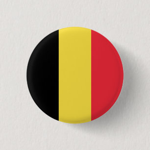 Bóton Redondo 2.54cm Bandeira da Bélgica