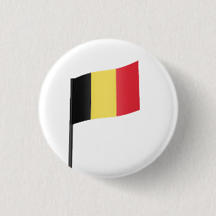 Bóton Redondo 2.54cm Bandeira da Bélgica