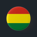 Bóton Redondo 2.54cm Bandeira da Bolívia (Bolívia)<br><div class="desc">Produtos de Sinalizador Mundial Personalizáveis - Sinta-se livre para adicionar seu próprio texto.</div>