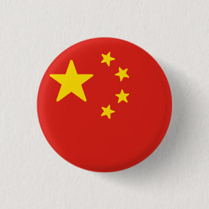 Bóton Redondo 2.54cm Bandeira da China