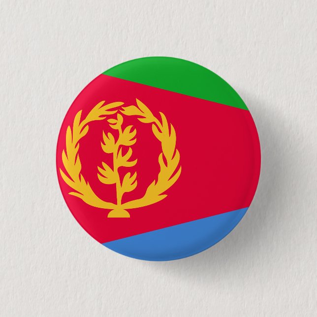Bóton Redondo 2.54cm Bandeira da Eritreia (Frente)