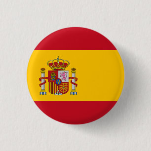 Bóton Redondo 2.54cm Bandeira da Espanha