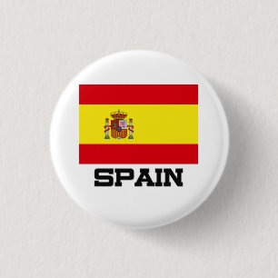 Bóton Redondo 2.54cm Bandeira da espanha