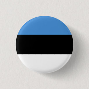 Bóton Redondo 2.54cm Bandeira da Estônia (Estônia)
