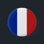 Bóton Redondo 2.54cm Bandeira da França<br><div class="desc">Bandeira da França</div>