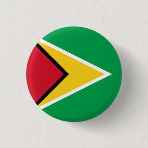 Bóton Redondo 2.54cm Bandeira da Guiana