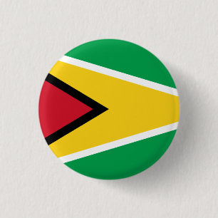 Bóton Redondo 2.54cm Bandeira da Guiana (Guiana)