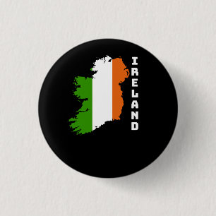 Bóton Redondo 2.54cm Bandeira da Irlanda