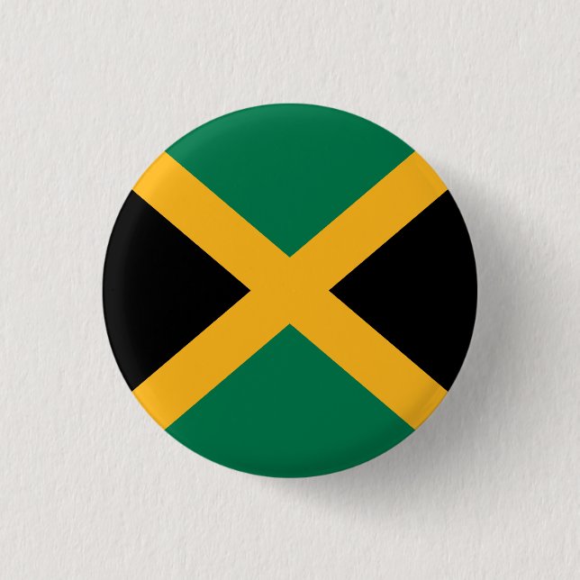 Bóton Redondo 2.54cm Bandeira da Jamaica (Frente)