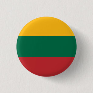 Bóton Redondo 2.54cm Bandeira da Lituânia (lituana)