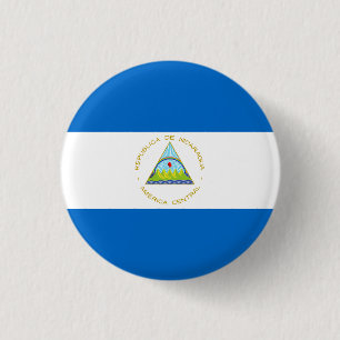 Bóton Redondo 2.54cm Bandeira da Nicarágua