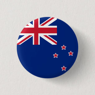 Bóton Redondo 2.54cm Bandeira da Nova Zelândia