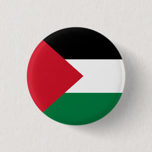 Bóton Redondo 2.54cm Bandeira da Palestina