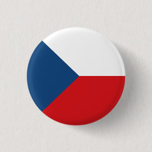 Bóton Redondo 2.54cm Bandeira da República Checa